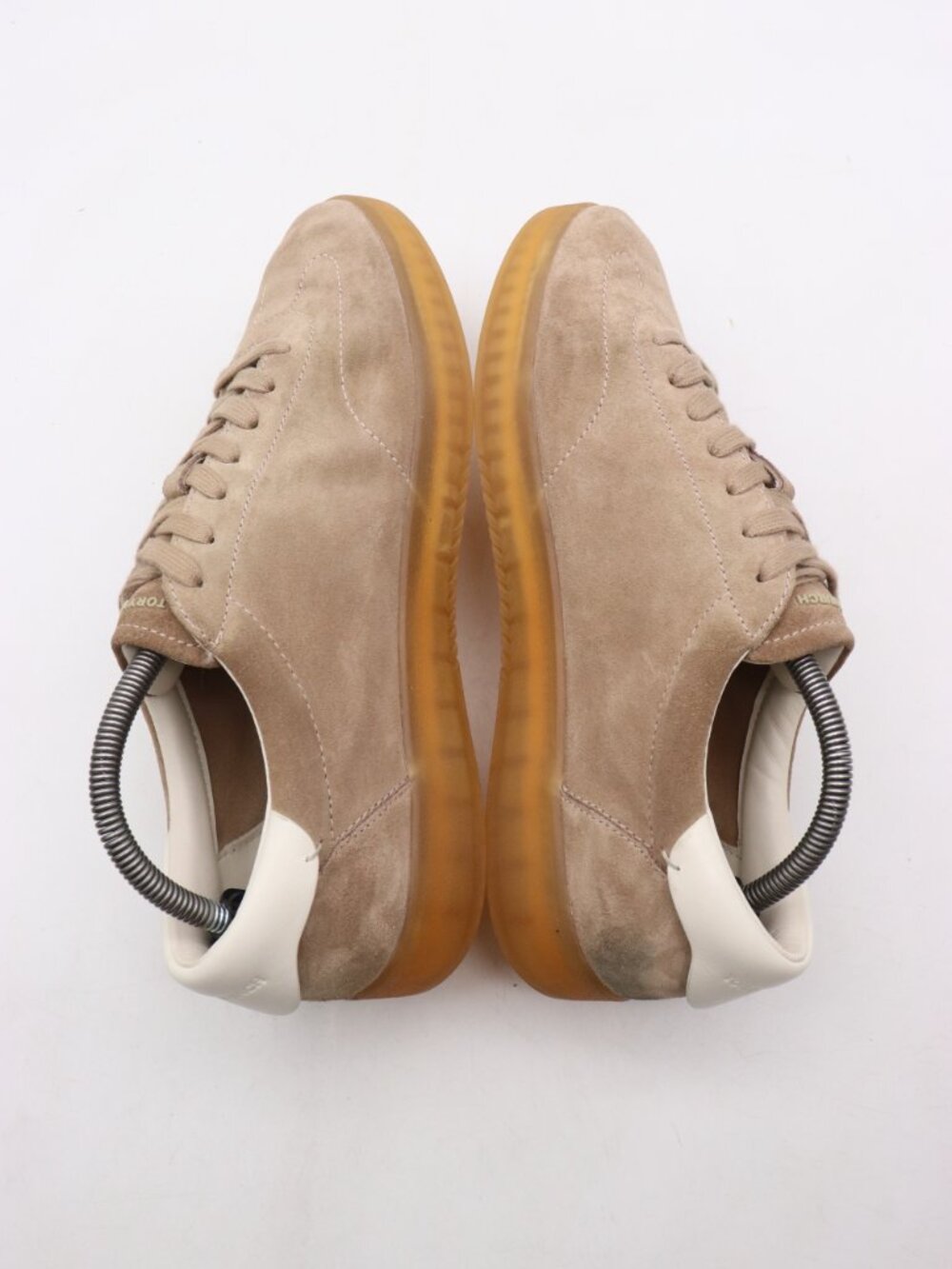 Tory Burch Phoenix Women's Size 11 M Beige Suede Leather Sneakers - Picture 6 of 10